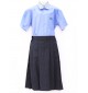 Sky Blue Spun Shirt For STD. VI to X with House Monogram